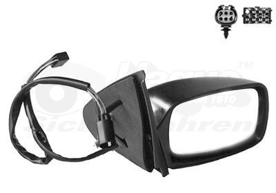 Išorinis veidrodėlis VAN WEZEL 1830808
