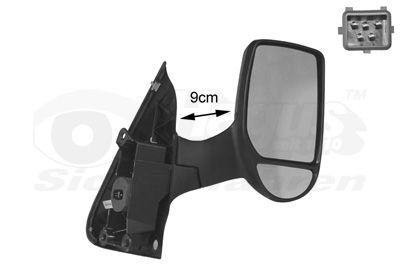 Išorinis veidrodėlis VAN WEZEL 1898808