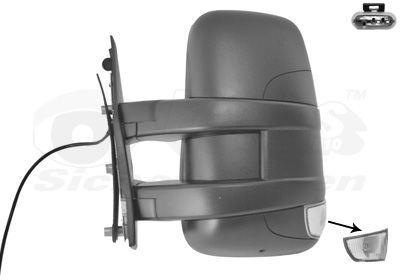 Išorinis veidrodėlis VAN WEZEL 2816801