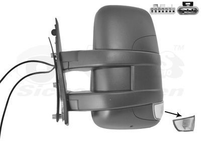 Išorinis veidrodėlis VAN WEZEL 2816807