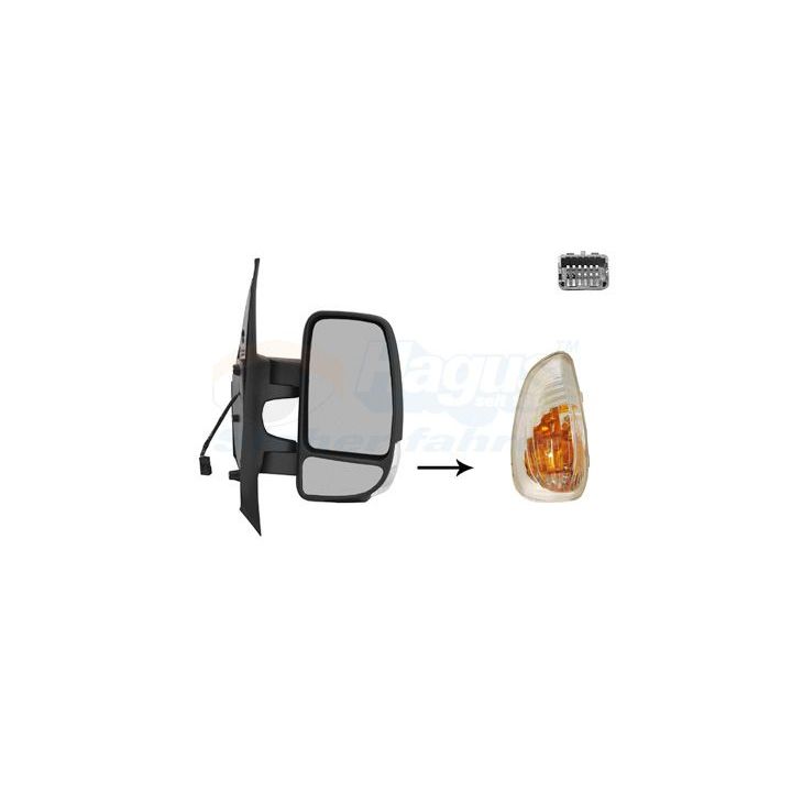 Išorinis veidrodėlis VAN WEZEL 3799802