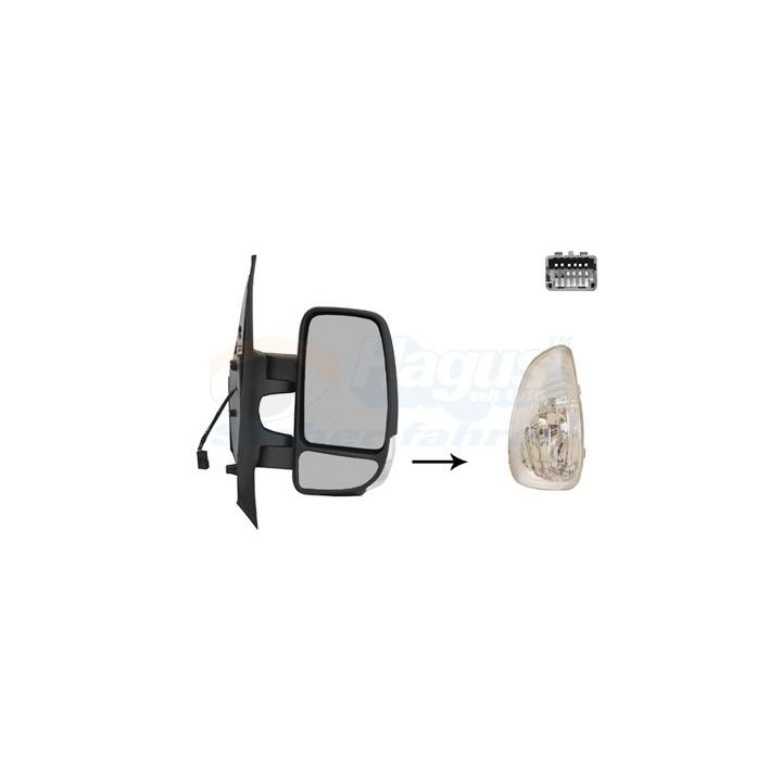 Išorinis veidrodėlis VAN WEZEL 3799812