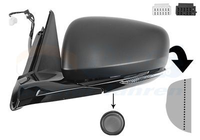 Išorinis veidrodėlis VAN WEZEL 4317817