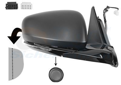 Išorinis veidrodėlis VAN WEZEL 4317818