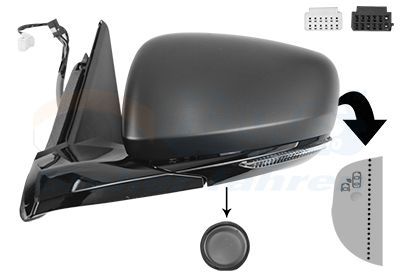 Išorinis veidrodėlis VAN WEZEL 4317827