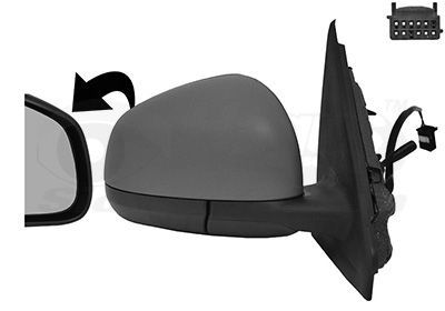 Išorinis veidrodėlis VAN WEZEL 4368804