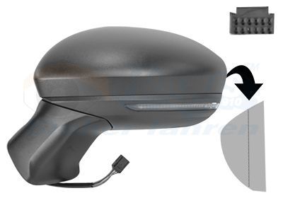 Išorinis veidrodėlis VAN WEZEL 4403805