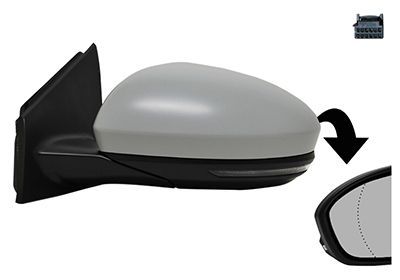 Išorinis veidrodėlis VAN WEZEL 4407807