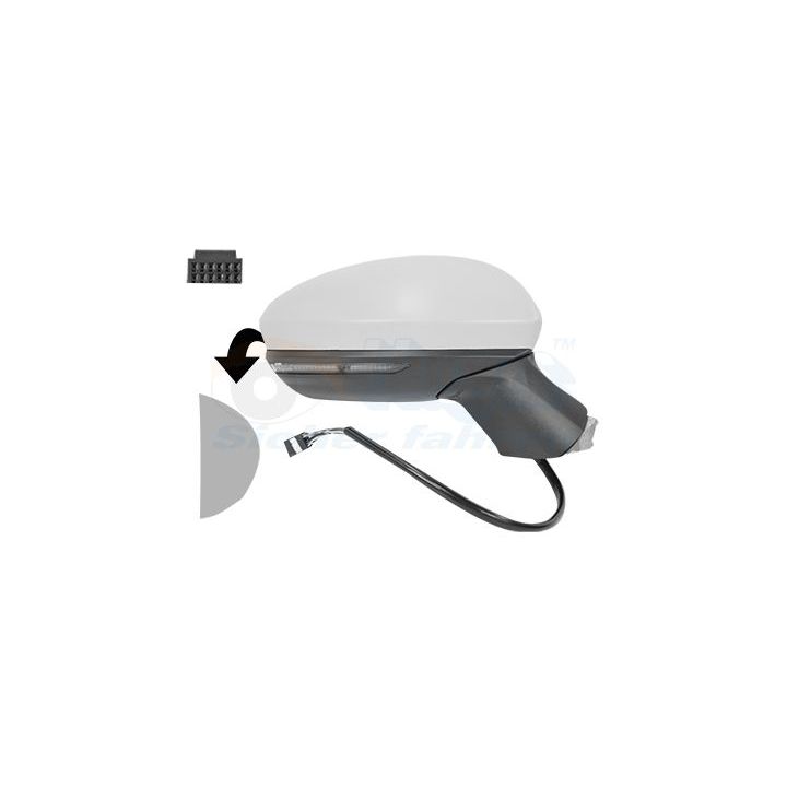 Išorinis veidrodėlis VAN WEZEL 4422818