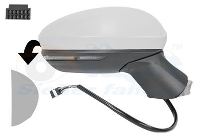 Išorinis veidrodėlis VAN WEZEL 4422818