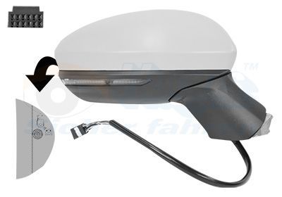 Išorinis veidrodėlis VAN WEZEL 4422828