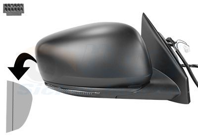 Išorinis veidrodėlis VAN WEZEL 4424818