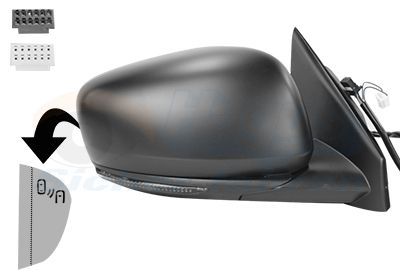 Išorinis veidrodėlis VAN WEZEL 4424828