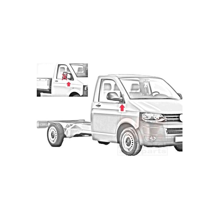 Išorinis veidrodėlis VAN WEZEL 5790825