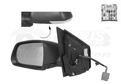 Išorinis veidrodėlis VAN WEZEL 5828807