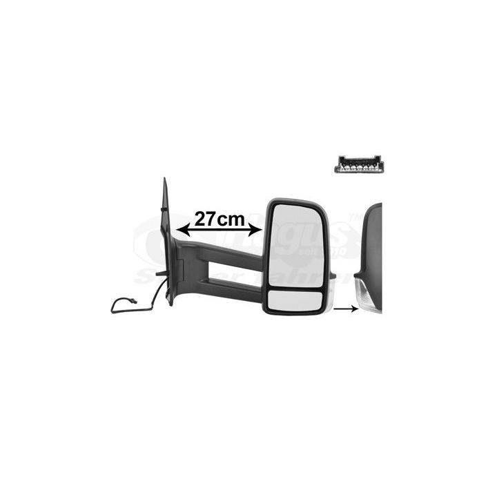 Išorinis veidrodėlis VAN WEZEL 5862826