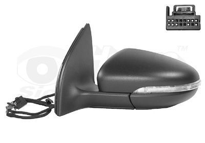 Išorinis veidrodėlis VAN WEZEL 5863807