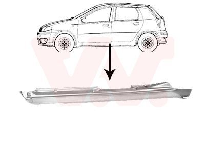 Slenksčio skardelė VAN WEZEL 1620103