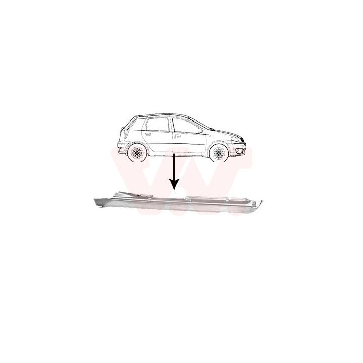 Slenksčio skardelė VAN WEZEL 1620104