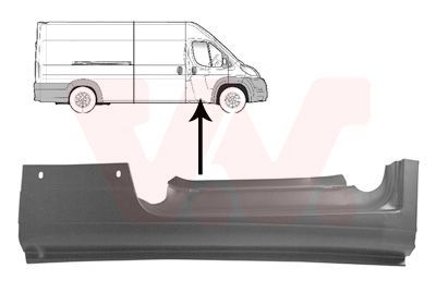 Slenksčio skardelė VAN WEZEL 1651102