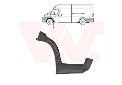 Slenksčio skardelė VAN WEZEL 1651103