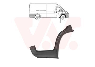 Slenksčio skardelė VAN WEZEL 1651104