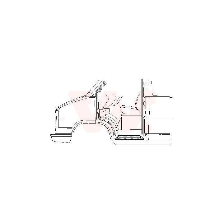 Slenksčio skardelė VAN WEZEL 1745101