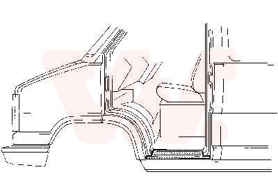 Slenksčio skardelė VAN WEZEL 1745102
