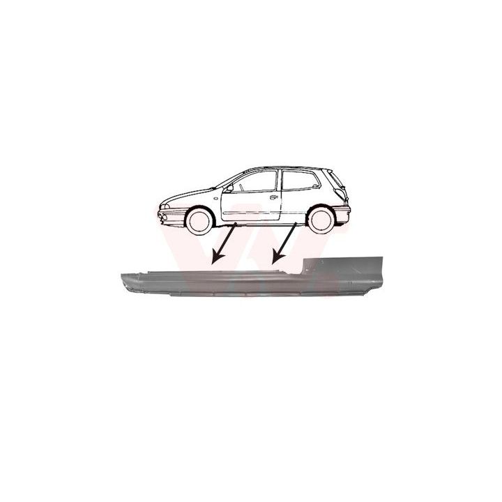 Slenksčio skardelė VAN WEZEL 1756101