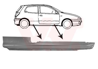 Slenksčio skardelė VAN WEZEL 1756102