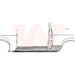 Slenksčio skardelė VAN WEZEL 1837101
