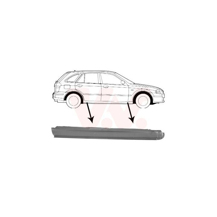 Slenksčio skardelė VAN WEZEL 2732104