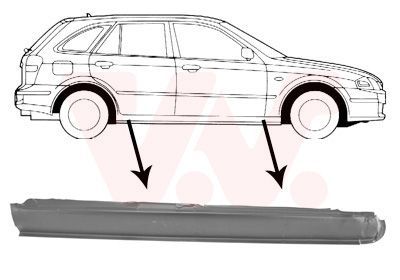 Slenksčio skardelė VAN WEZEL 2732104