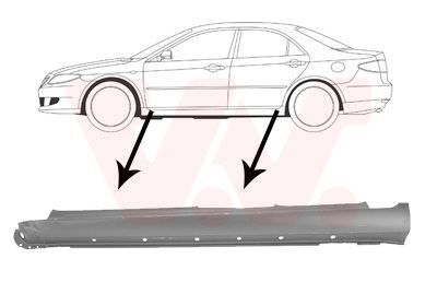Slenksčio skardelė VAN WEZEL 2754103