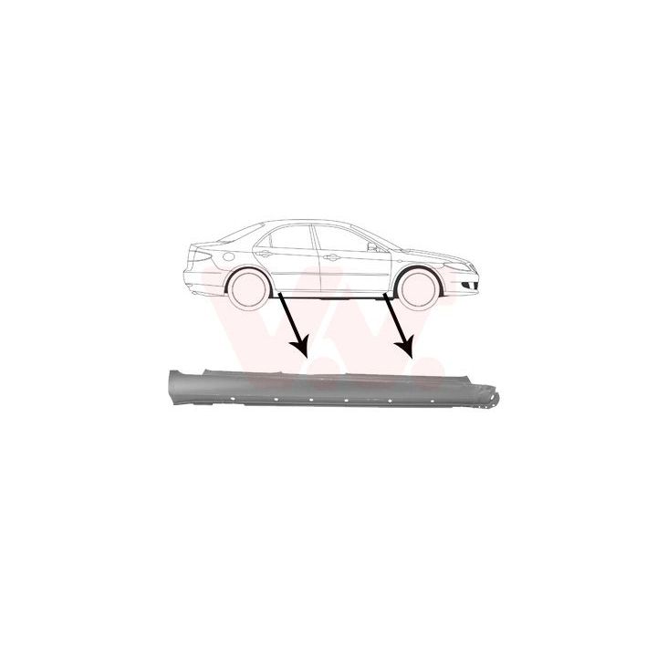 Slenksčio skardelė VAN WEZEL 2754104