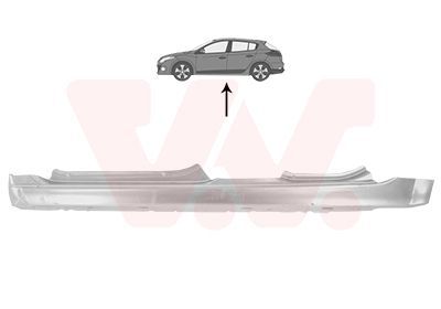 Slenksčio skardelė VAN WEZEL 4327103