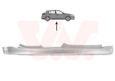 Slenksčio skardelė VAN WEZEL 4327104