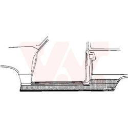 Slenksčio skardelė VAN WEZEL 4337101