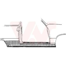 Slenksčio skardelė VAN WEZEL 4337102