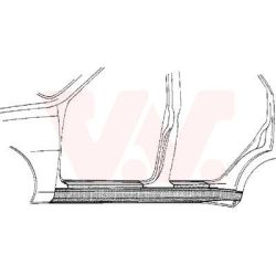 Slenksčio skardelė VAN WEZEL 4337103