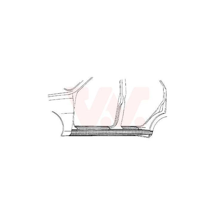 Slenksčio skardelė VAN WEZEL 4345103