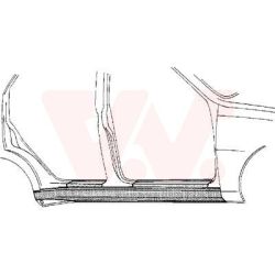 Slenksčio skardelė VAN WEZEL 4345104