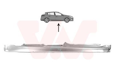 Slenksčio skardelė VAN WEZEL 4377104