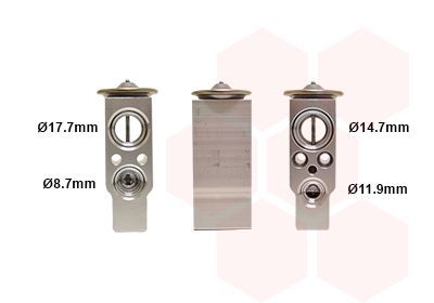 Išsiplėtimo vožtuvas, oro kondicionavimas VAN WEZEL 09001219