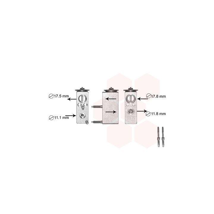Išsiplėtimo vožtuvas, oro kondicionavimas VAN WEZEL 09001276