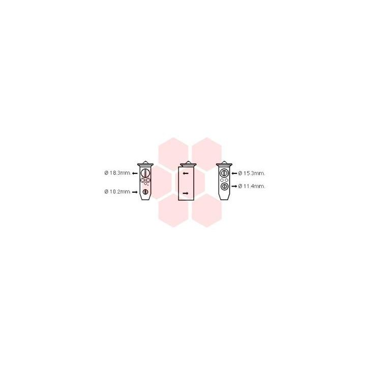 Išsiplėtimo vožtuvas, oro kondicionavimas VAN WEZEL 13001357