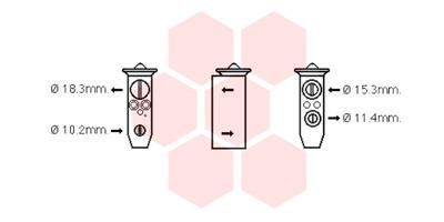 Išsiplėtimo vožtuvas, oro kondicionavimas VAN WEZEL 13001357