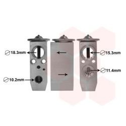 Išsiplėtimo vožtuvas, oro kondicionavimas VAN WEZEL 13001358