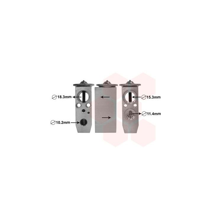 Išsiplėtimo vožtuvas, oro kondicionavimas VAN WEZEL 13001358