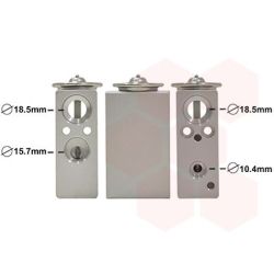 Išsiplėtimo vožtuvas, oro kondicionavimas VAN WEZEL 17011701